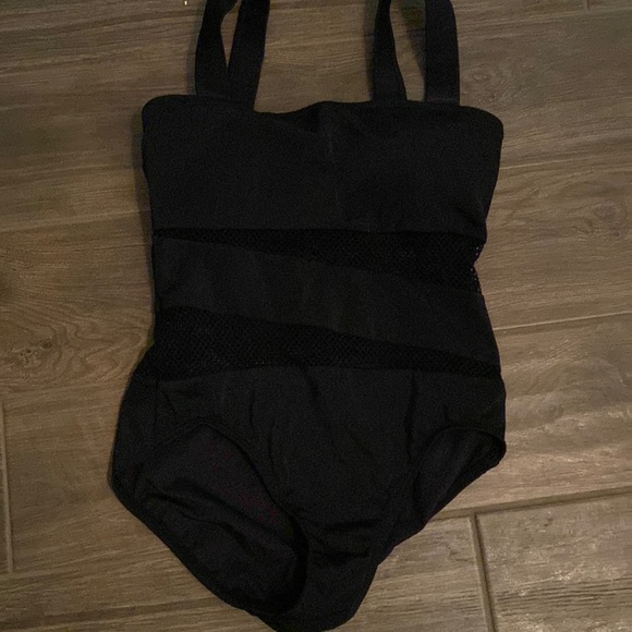 Carmen Marc Valvo Other - Black Bathing Suit with Mess inserts